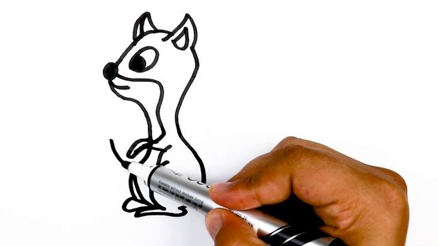 How to draw a squirrel for kids | Bolalar uchun olmaxon rasm chizish | Рисование белка для детей