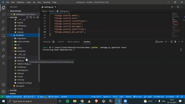 Django React Tutorial: Quickly Setup React App in Django Project with django-webpack-dev-server !! смотреть онлайн