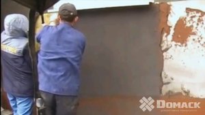 Декоративная печатный штукатурка по ОСП.