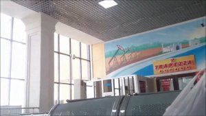Объявления диктора на железнодорожном вокзале Атырау Казахстан Announcer railway Atyrau Kazakhstan