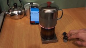 Щепочница туристическая, печь пиролизная