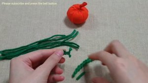 DIY Halloween Crafts Idea - Easy Pom Pom Halloween Pumpkin Making -Halloween Decor -DIY Creative ar