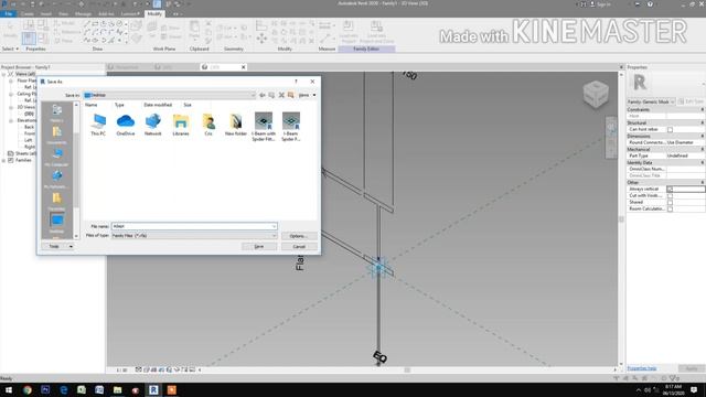 RD027. How to make a Parametric I-Beam Glass Canopy with Spider Fittings in Revit.