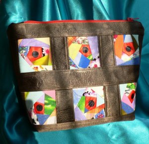 Как сшить косметичку в стиле крэйзи-пэчворк