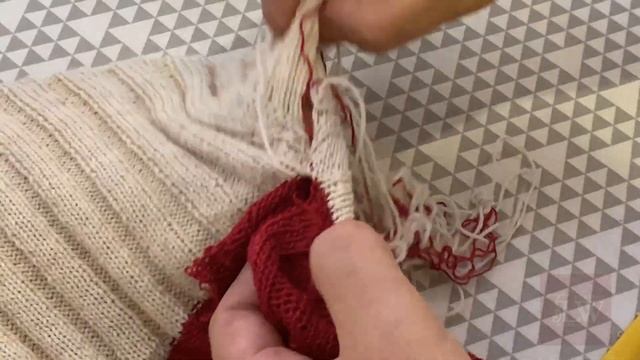 Сборка изделия петельным швом. Лицевые и изнаночные петли.