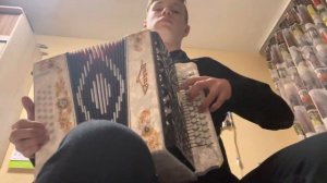 Татарская народная песня «Ай, былбылым» на гармони