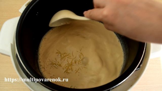 Молочный суп с вермишелью в  мультиварке