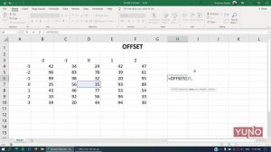 OFFSET Function | Part 1 | Learn Excel | Yuno Learning