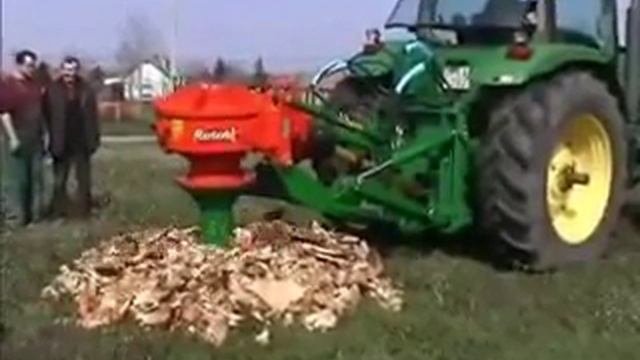 Полезные машины!  Переработка  пней в удобрение! Выкорчевка!