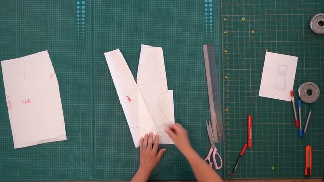 Очень нежное и комфортное платье из штапеля. Моделирование и раскрой яркого летнего платья