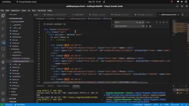 How to Design form using Bootstrap | Django Tutorial