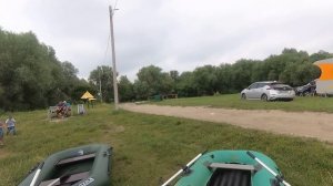 Надуваем лодки Ладья1местная и Иволга 2