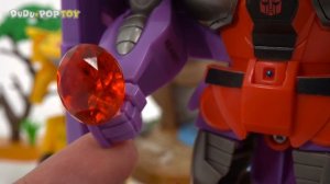 Transformers Cyberverse laser beam blast Alpha Trion and Bumblebee! | DuDuPopTOY