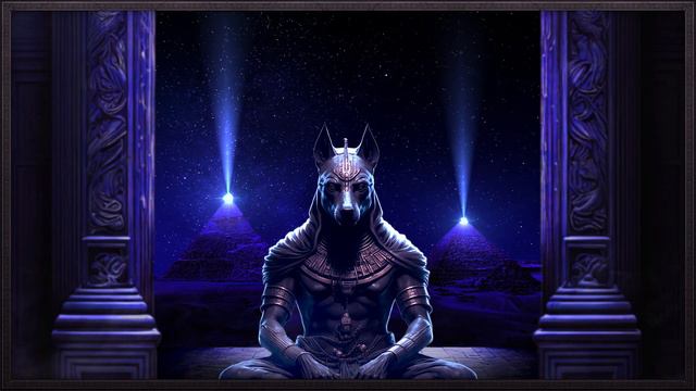 MEDITATION WITH ANUBIS UNDER THE NIGHT SKY ⁓ GOD OF THE DEAD ⁓ RELAX, SLEEP & STUDY ⁓ смотреть онлайн