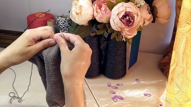 Вязание укороченных рядов/ формирование скоса плеча смотреть онлайн