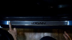 Наклейки на пороги для Renault Logan ( Рено Логан)