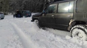 УАЗ ПАТРИОТ по глубокому снегу. Гонки на внедорожниках. UAZ PATRIOT is the Best. Snow Expedition.
