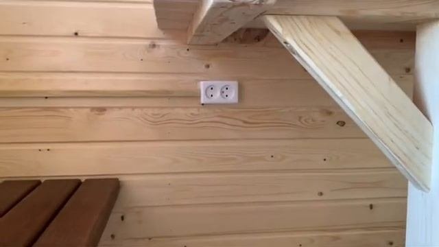 Обзор каркасной бани изнутри