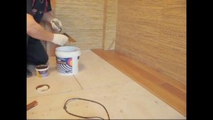 Устройство пола на деревянных лагах, укладка массивной доски Wooden floor on logs solid board layin