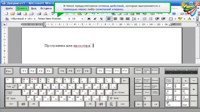 12 Отмена действий в Word смотреть онлайн