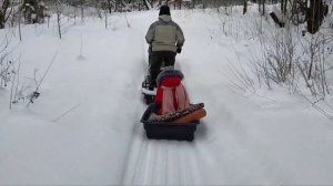 Поездка на Мотособаке SnowDog.