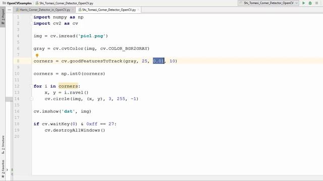 OpenCV Python Tutorial For Beginners 38 - Detect Corners with Shi Tomasi Corner Detector in OpenCV