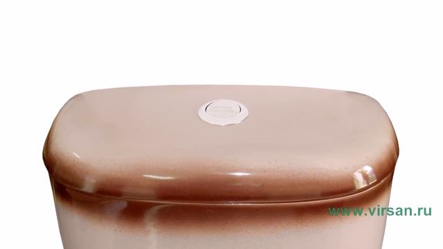 Унитаз-компакт SANTERI "ВОРОТЫНСКИЙ" цвет бежевый декор смотреть онлайн