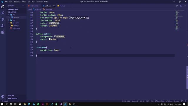 UI/UX 3D-CANVAS DESIGN | PURE CSS AND JAVASCRIPT(SpeedCode)