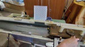 Вязальная машина Silver Reed sk 155, вязание узоров (слип, тук, жаккард) (slip, tuck, Jacquard)