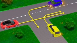 В какой последовательности водители проедут перекресток?