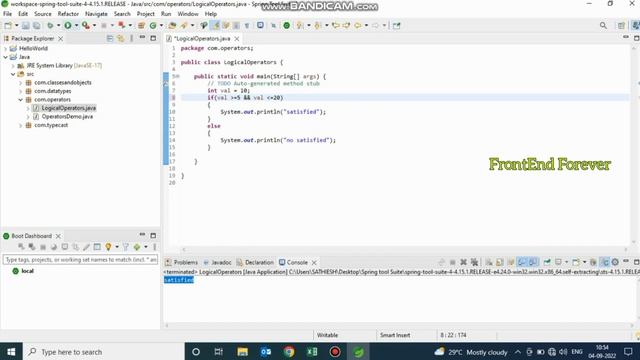 Logical Operators In Java | Java Spring Boot Tutorial For Beginners |