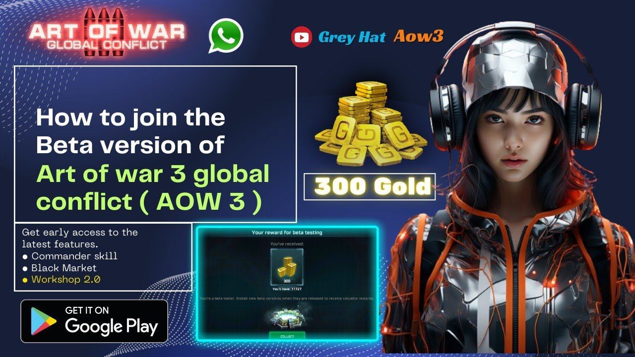 HOW TO JOIN BETA VERSION  | ART OF WAR 3 BETA VERSION | 300 GOLD EVERY UPDATE