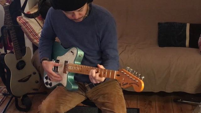 unboxing & testing squier telecaster deluxe sea foam green смотреть онлайн