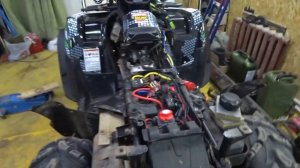 Прострелы в глушитель Кавасаки Брут Форс 750