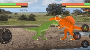 T-Rex Fights Spinosaurus | Android Mobile Game