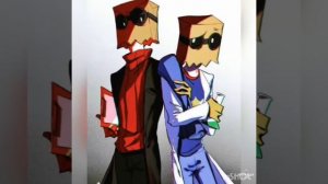 Чёрный шляп и доктор флёк :3