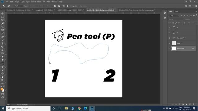 Remove background with pen tool photoshop | how to use a pen tool in photoshop || class- 5 смотреть онлайн