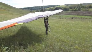 Учусь летать на дельтаплане, выезд 7-8. Сентябрь 2016 г. Воронеж Оськино.