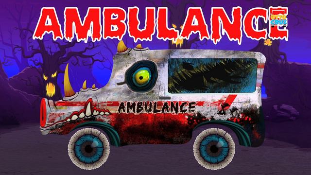 Scary Street Vehicles | Learn Cars and Trucks | Halloween Cartoons смотреть онлайн