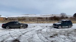 Mercedes w211 E350 4matic vs Нива 4х4 кто Затянет ?