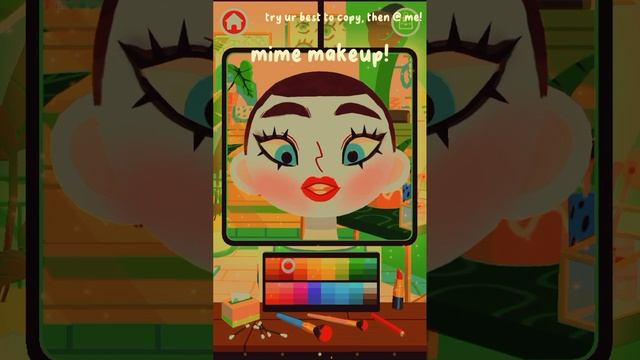 mime makeup on toca hair salon 4! #tocaboca #tocabocahairsalon #tocahairsalon4 #mime