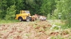 Кировец к 701 бдн-2.5м дисковка залежной земли.