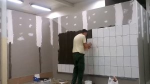 Быстрая укладка плитки на гкл.