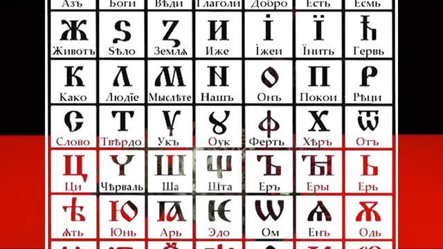 Славянская азбука и современный алфавит.