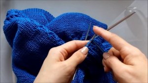 Закрытие резинки два на два эластичным способом