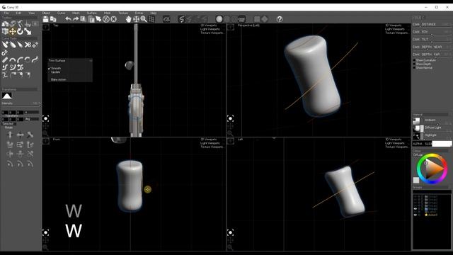 Sketching an AK47 in Curvy3D. Mesh Trim and Array Tutorial смотреть онлайн