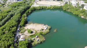 Novosibirsk 4k drone Новосибирск с высоты птичьего полета, Озеро за СовСибирью