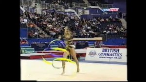 Yulia RASKINA (BLR) ribbon - 2000 World Cup final
