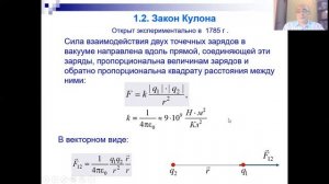 Лекция 1-2 Заряд Электромагнитное поле