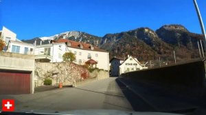 Driving in Switzerland | from Chur to Balzers in Liechtenstein